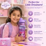 Slings Sip Star kids water bottle with unicorn design for school and daily use