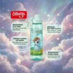 Slings unicorn kids water bottle 500ml with lightweight design for school and travel
