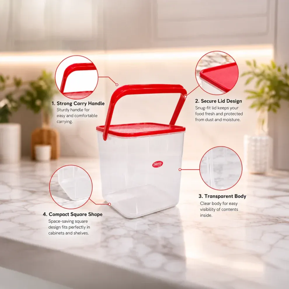 Durable kitchen container showcasing premium storage features