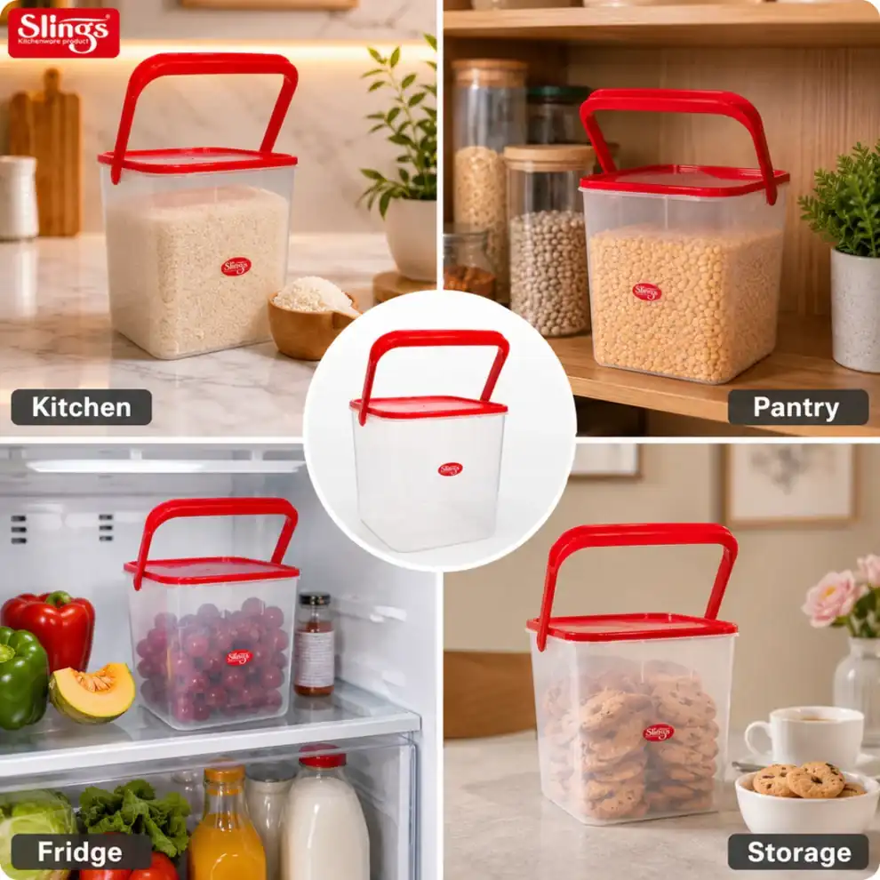 Versatile pantry container for kitchen fridge and storage use
