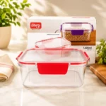 Premium airtight food storage container with secure locking lid