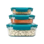 Airtight Container Set of 3 Big for kitchen and food storage