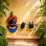 Krishna Key Hanger decorative wall key holder for home