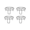Plant pot stand set of 4 metal flower pot holders for indoor and outdoor plants