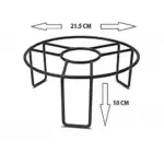 Plant pot stand set of 4 metal flower pot holders for indoor and outdoor plants