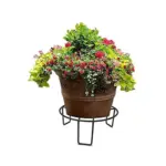 Plant pot stand set of 4 metal flower pot holders for indoor and outdoor plants
