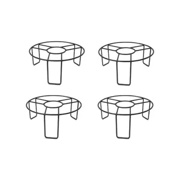 Plant pot stand set of 4 metal flower pot holders for indoor and outdoor plants