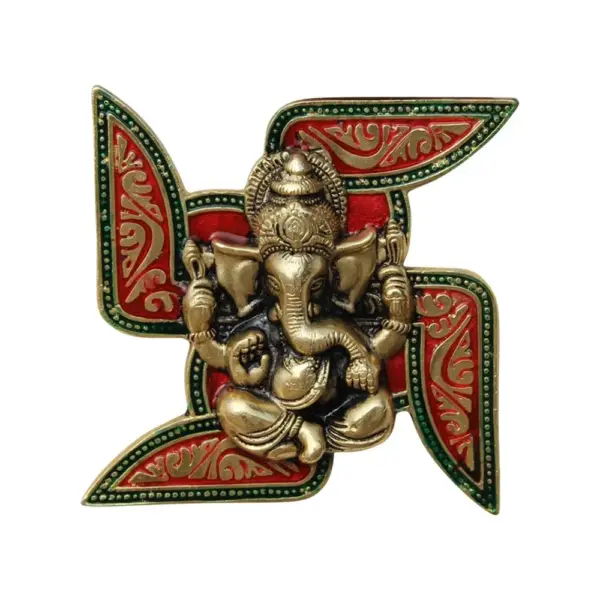 Ganesh and Swastik decorative wall art