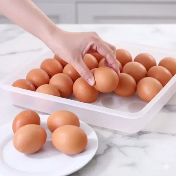 Home Lane 24 egg storage box for fridge and kitchen organization