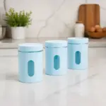 Home Lane blue kitchen storage containers with practical design for everyday food organization