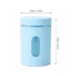 Home Lane blue plastic storage container set for storing food grains snacks and ingredients