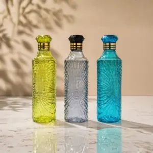 Home Lane designer plastic bottle set in multicolour for everyday drinking and hydration