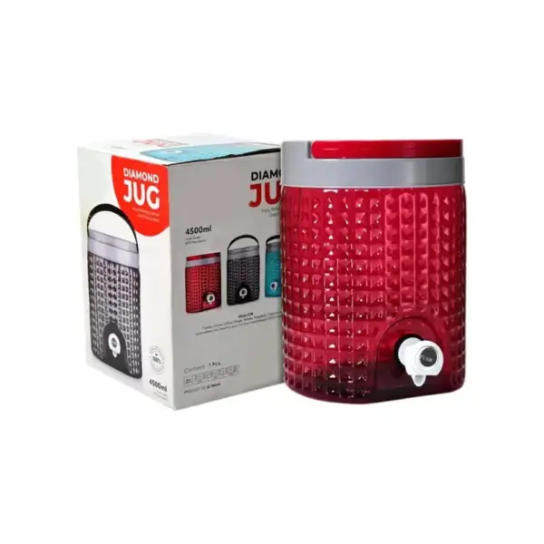 Home Lane diamond cut water jug with stylish design for serving water