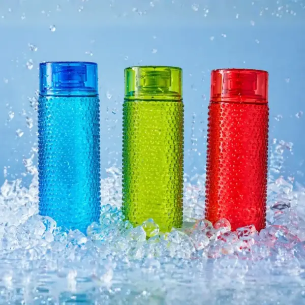 Home Lane multicolour plastic water bottle set for convenient home and outdoor use