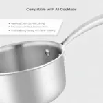 Home Lane 16 cm stainless steel sauce pan