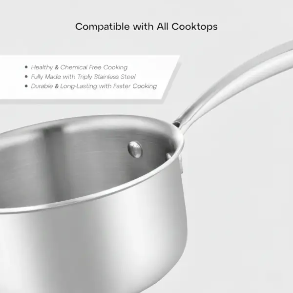 Home Lane 16 cm stainless steel sauce pan