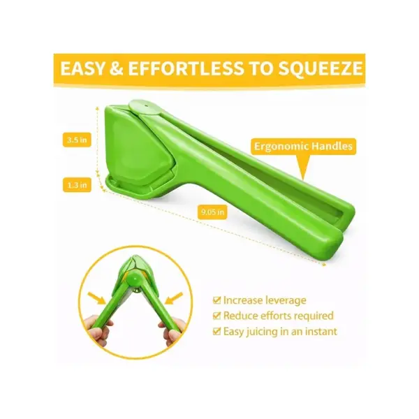 Manual plastic lemon squeezer for quick and convenient juice extraction