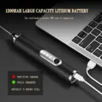 Rechargeable milk frother and coffee whisk for preparing coffee, cappuccino and beverages