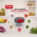 Slings 650 ml manual vegetable chopper with compact bowl for chopping vegetables and ingredients