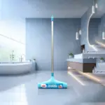Slings bathroom floor wiper for effective water and floor cleaning