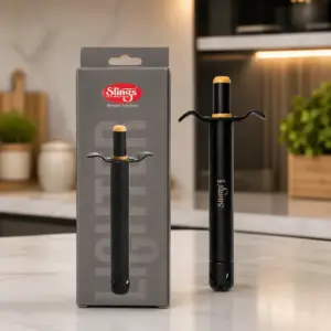 Slings Black King gas lighter with premium design for kitchen stove ignition