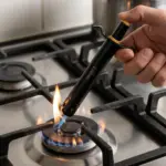 Slings Black King gas stove lighter for convenient and reliable kitchen ignition