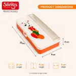 Slings cartoon bear pencil box for school stationery