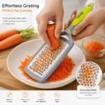 Slings cheese grater with comfortable ergonomic plastic handle