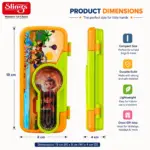 Slings Fany kids pencil box with colourful design and built-in maze game