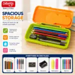 Slings Fany pencil case for storing pencils pens erasers and other school stationery