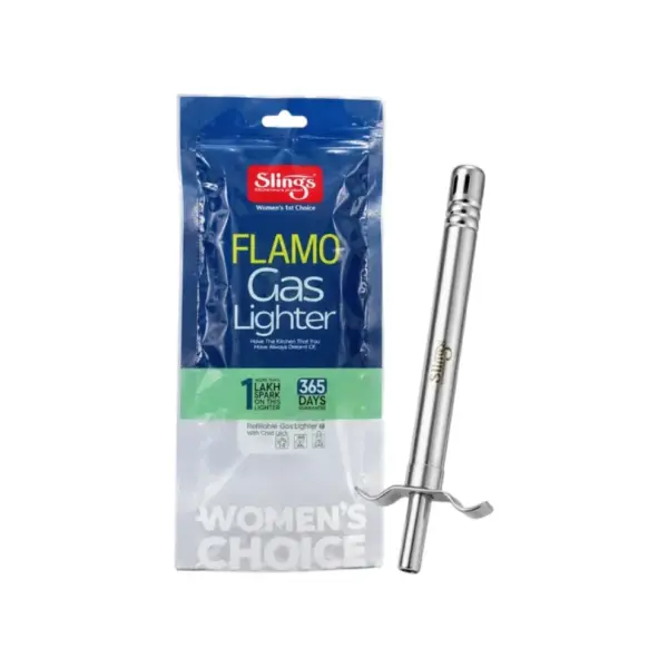 Slings Flamo stainless steel gas lighter for convenient kitchen and household use