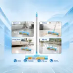Slings floor wiper with long handle for comfortable cleaning without bending