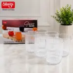 Slings Glazo premium plastic drinking glass set of 6 for everyday use