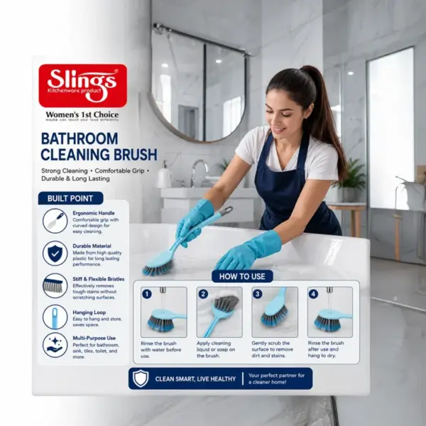 Slings Helina kitchen sink cleaning brush for cleaning sinks corners and hard-to-reach areas