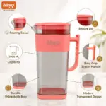 Slings Lavish 2 litre water jug with stylish rectangular design and rounded corners