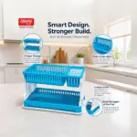 Slings Lenovo dish drying rack with side cutlery holder for spoons and forks