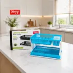 Slings Lenovo 2 tier dish rack with open drainage design and water drain tray