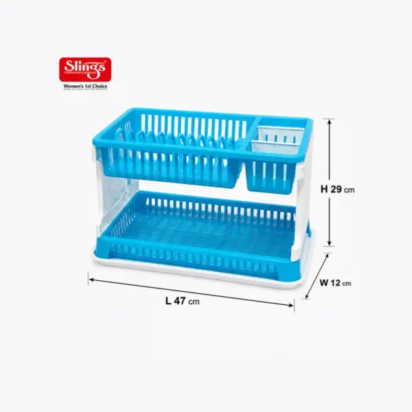 Slings Lenovo plastic dish rack for organizing plates bowls cups and utensils