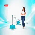 Slings long handle dust pan for collecting dust dirt crumbs and household debris