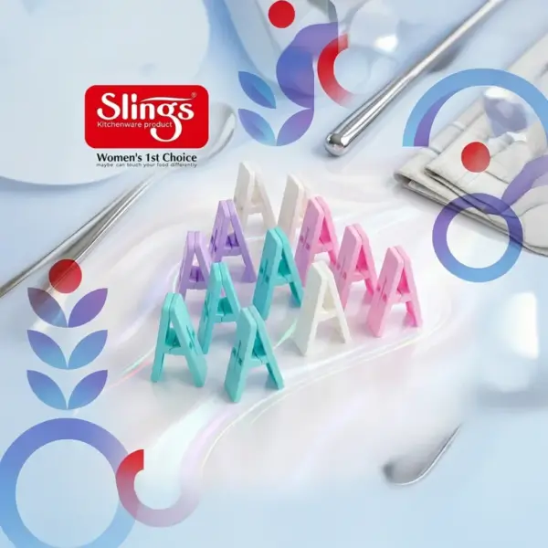 Slings multicolor plastic clothes drying clips set of 12 for hanging and drying clothes