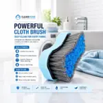 Slings Premium cloth brush with gentle bristles for cleaning fabric surfaces