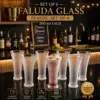 Slings Premium Faluda glass set of 6 for serving beverages and desserts