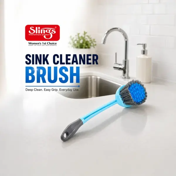 Slings Premium Helina sink cleaning brush for easy kitchen sink cleaning