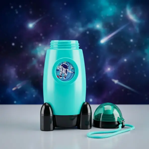 Slings Rocket Shape kids sipper water bottle for school and everyday use