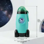 Slings rocket shape sipper bottle for kids with fun rocket-inspired design