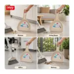 Slings Rosta dust pan for easy floor cleaning in kitchens homes and offices