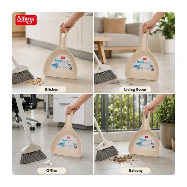 Slings Rosta dust pan for easy floor cleaning in kitchens homes and offices