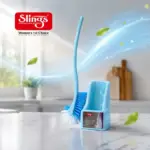 Slings Urban plastic toilet brush in sky blue for effective bathroom cleaning