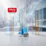 Slings Urban sky blue toilet cleaning brush with durable bristles for thorough cleaning