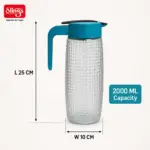 Slings Zing 2000ml plastic juice jug with stylish design for everyday serving